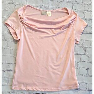 MERONA Drape Neck Short Sleeve Blouse - Women's SIZE M